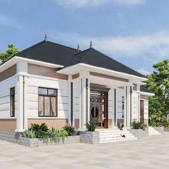 Mẫu nhà nóc thái 2025
