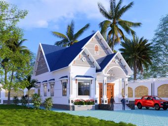 Mẫu nhà nóc thái 2025